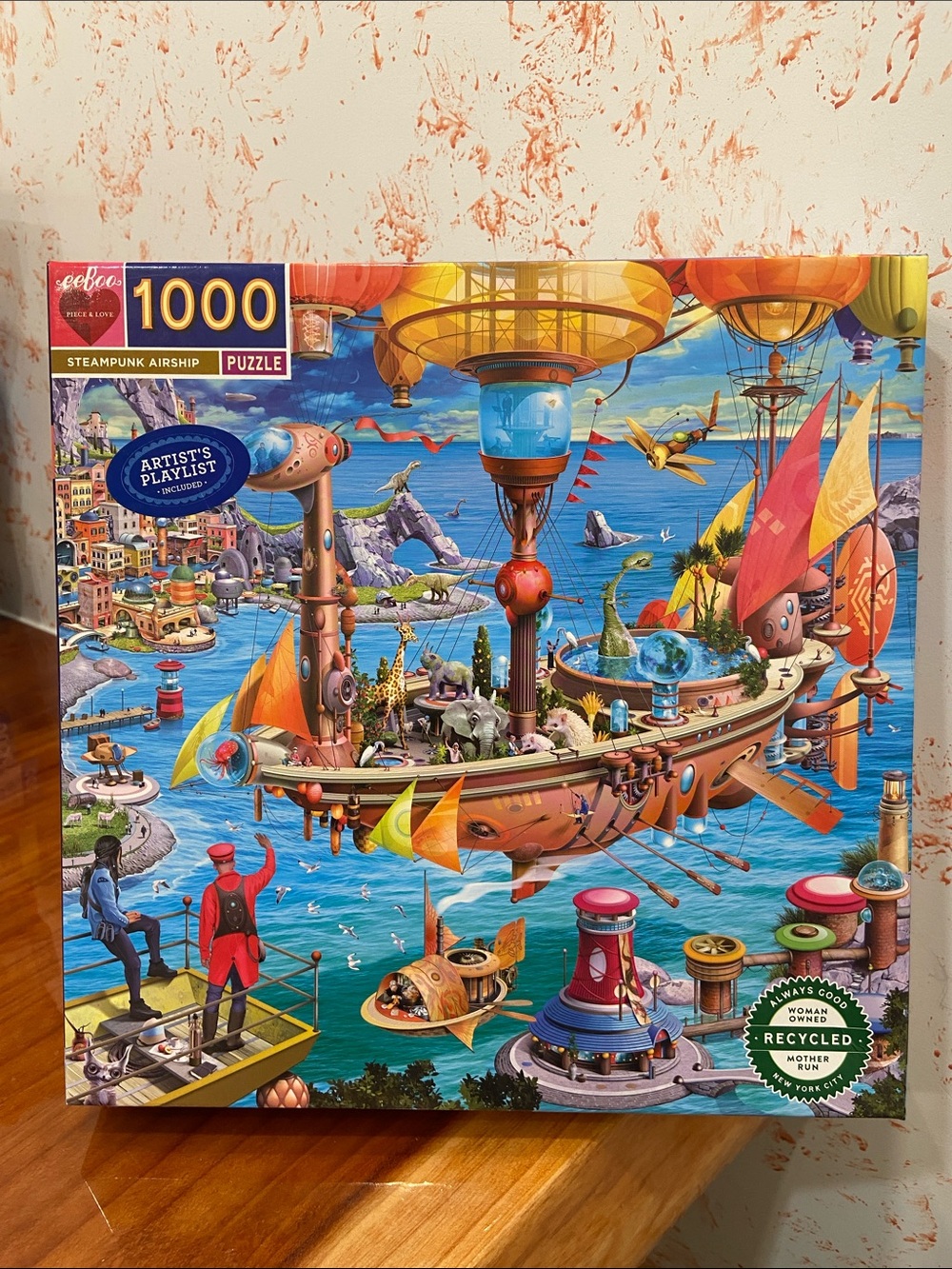 Eeboo Steampunk Airship - 1000 Piece Puzzle